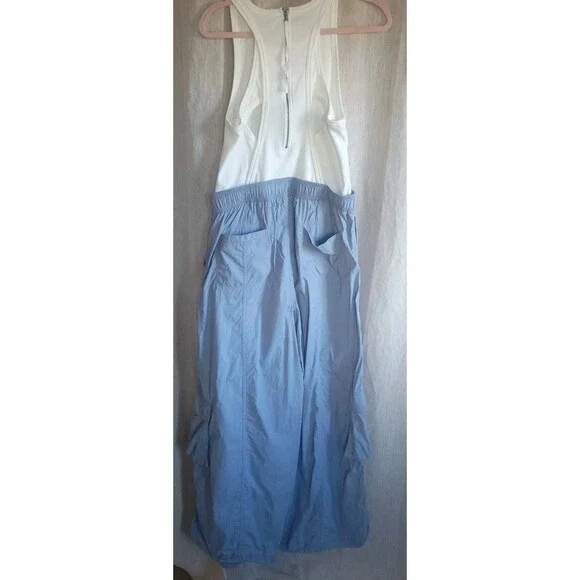 DAILY PRACTICE Messa Sleeveless Jumpsuit Women's Size L Light Blue Anthropologie - Picture 8 of 13